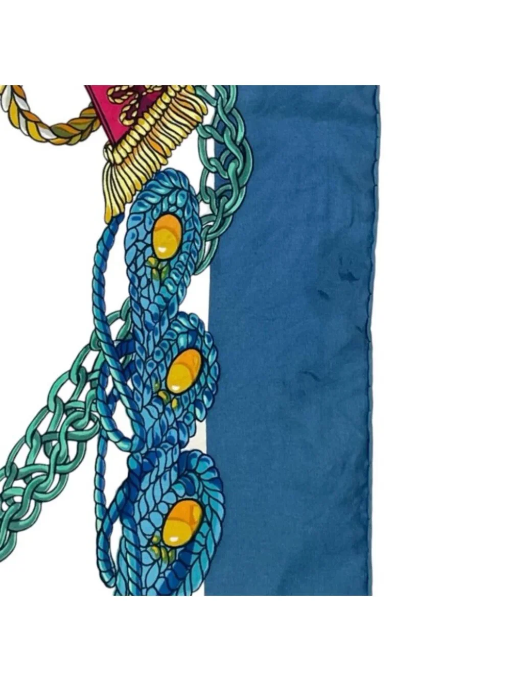 Hermes Carre 90 le Timbalier Timpani Player Scarf Silk Multicolor